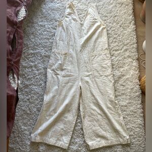 madewell x laude the label pocket jumpsuit in windowpane